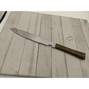 Vegetable Utility All Purpose Carving Slicing Knife Serrated 2 Prongs Japan 12"